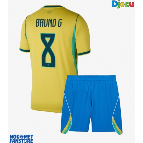 Brazil Bruno Guimaraes #8 Domaci Dres za djecu SP 2026 Kratak Rukav (+ Kratke hlače)
